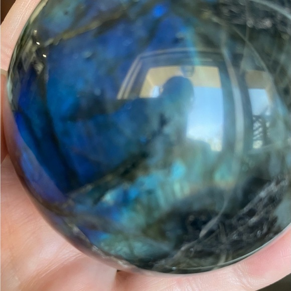 Labradorite Crystal Sphere - Picture 4 of 14